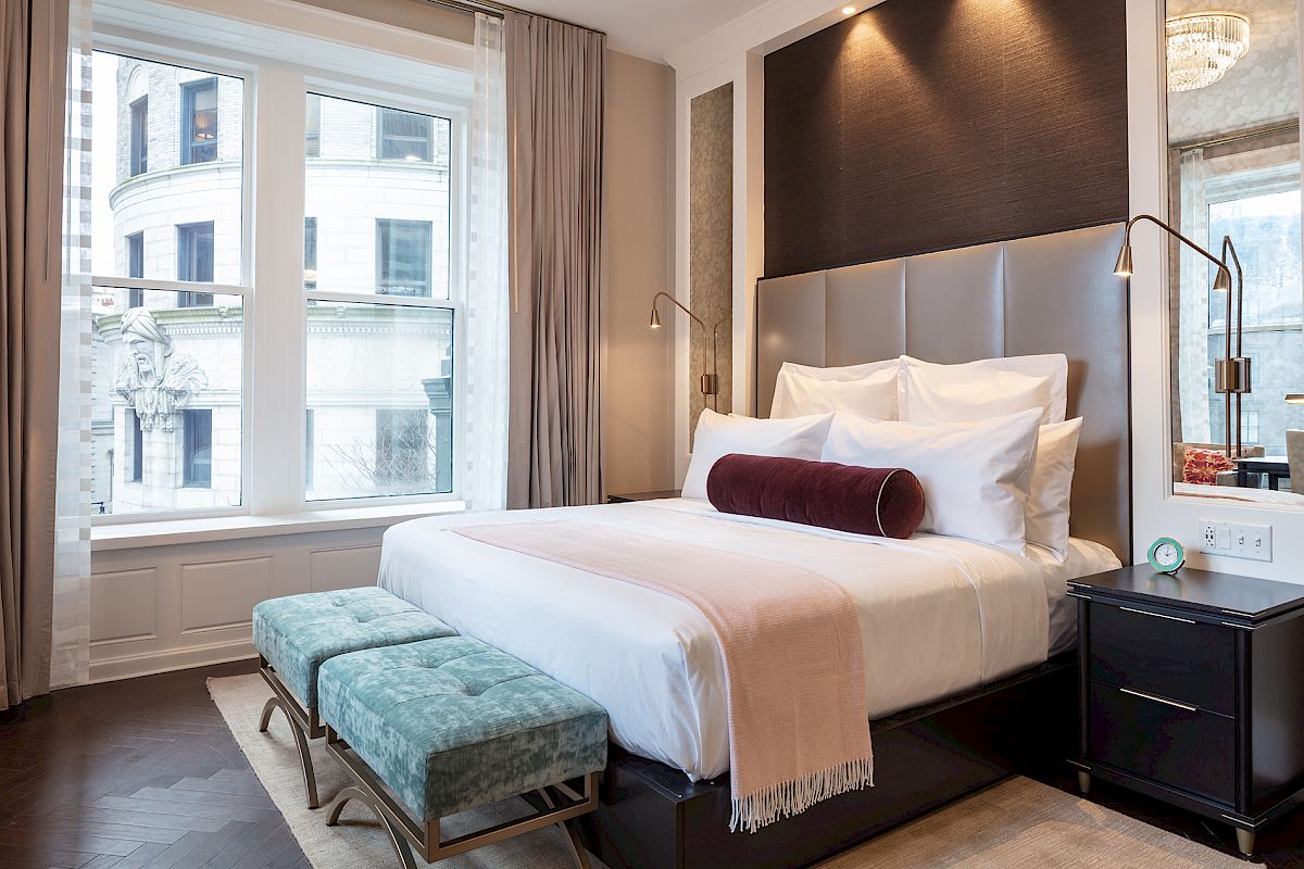 Guest room at The Beatrice in Providence